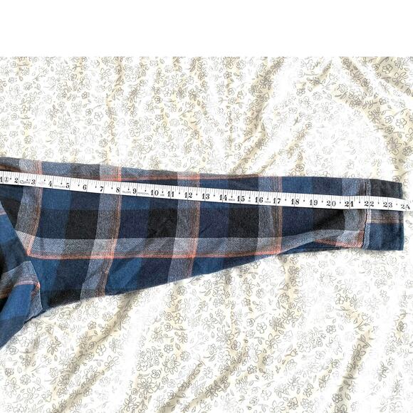 Molokai Surf Co. Blue Gray Plaid Flannel Shirt Men’s Medium - Picture 6 of 6